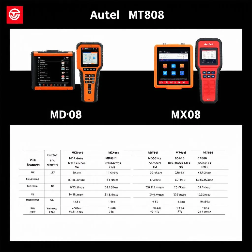 Autel MD808 vs MX808 Comparison