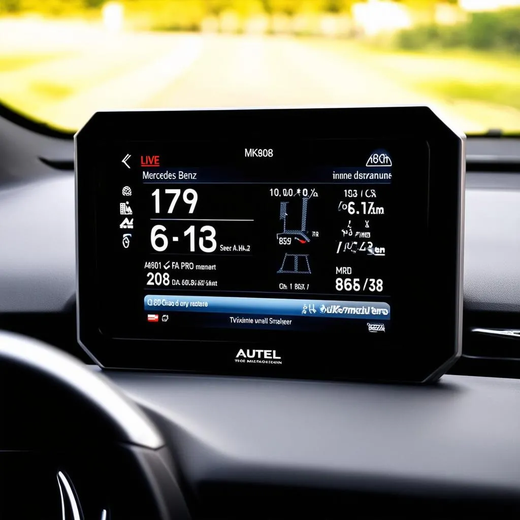 Autel MK808 Dashboard