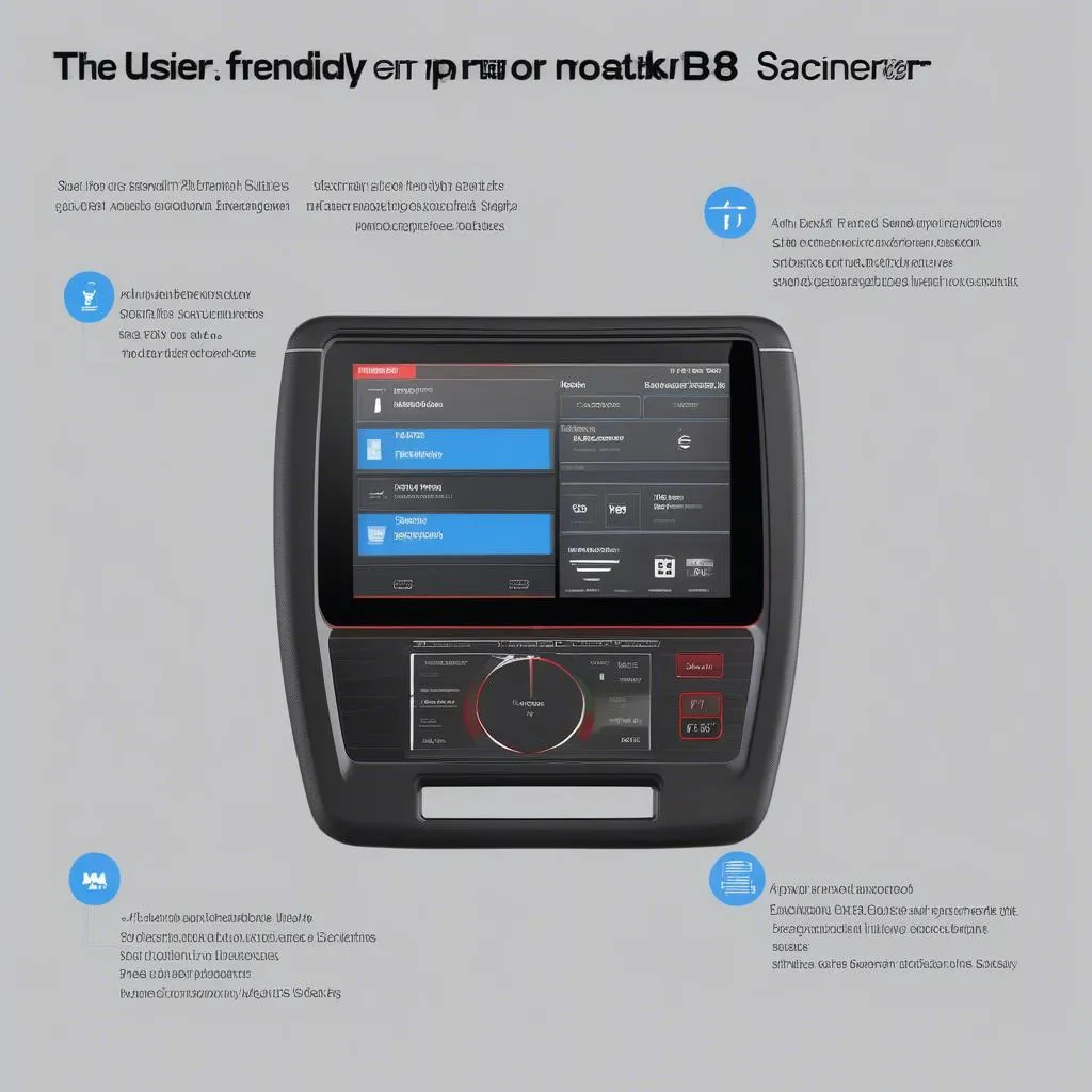 Autel MK808 Diagnostic Scanner Dashboard