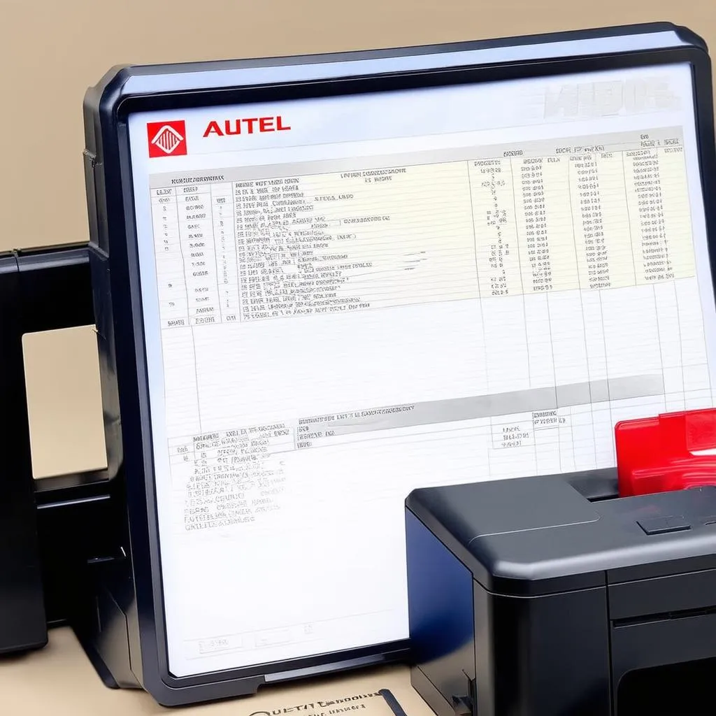 autel mk808 printer setup