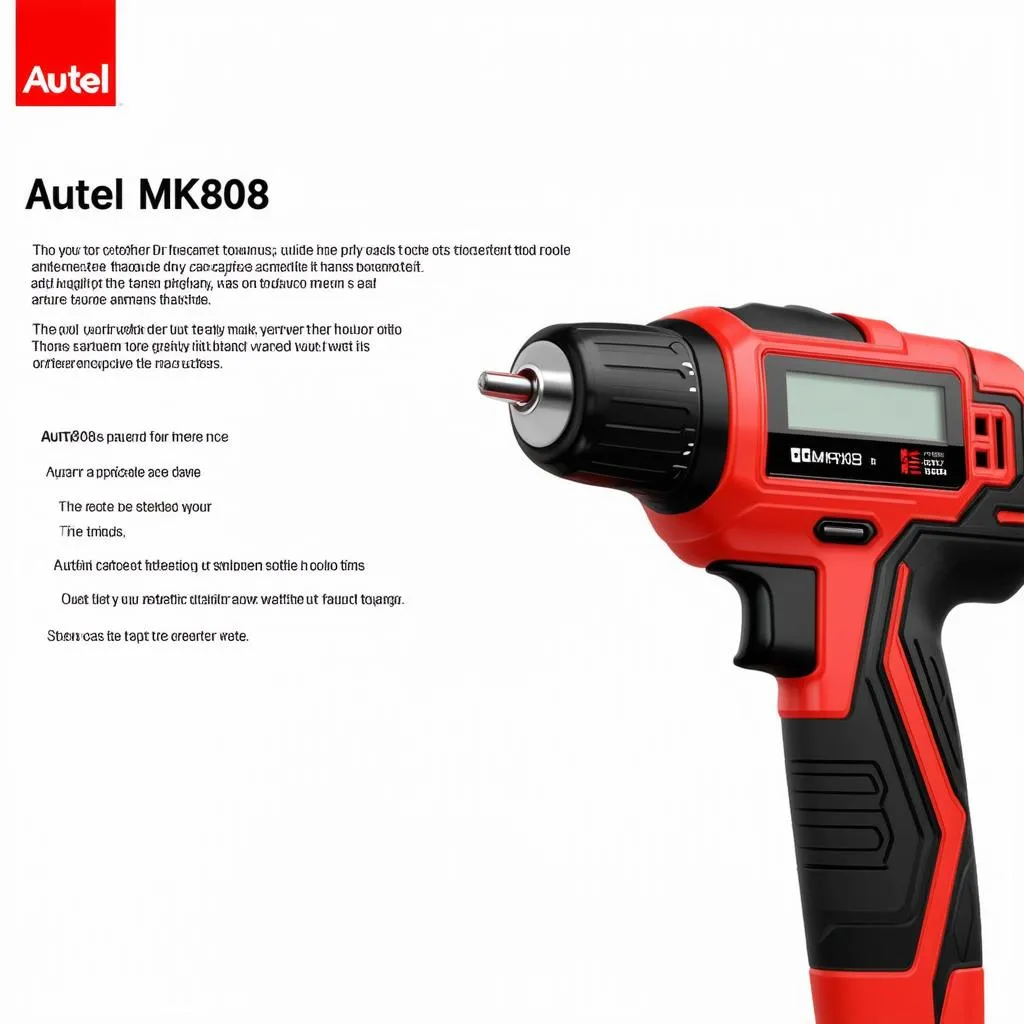 Autel MK808 Diagnostic Tool