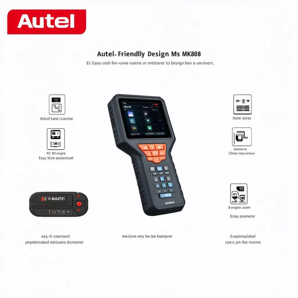 Autel MK808 user-friendly interface