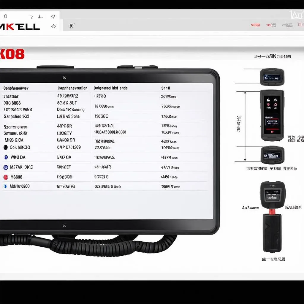 autel mk808 vehicle coverage