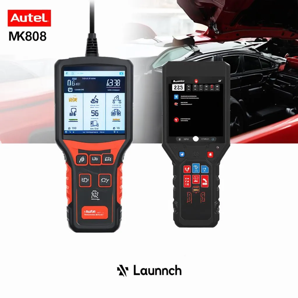 Autel MK808 vs Launch Diagnostic Scanner