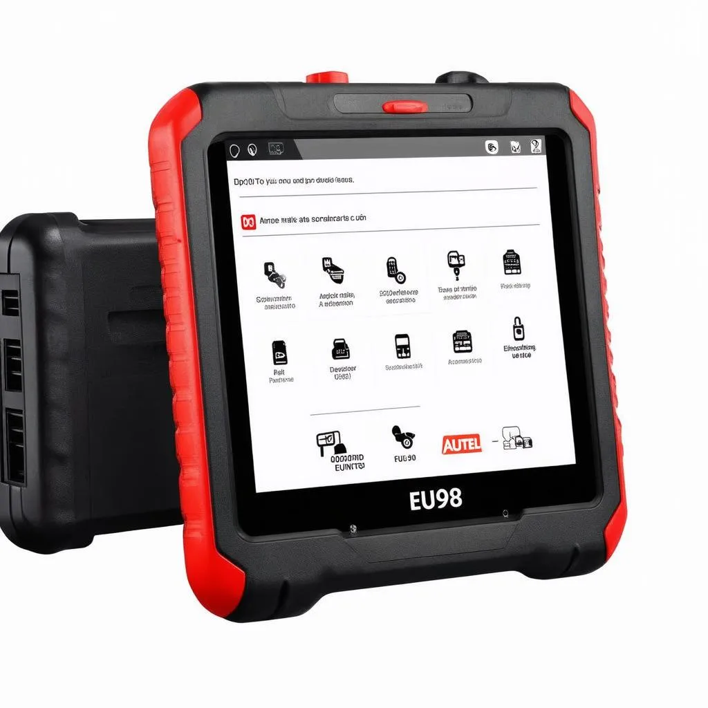 Autel Motpro EU908 scanner displaying diagnostic information