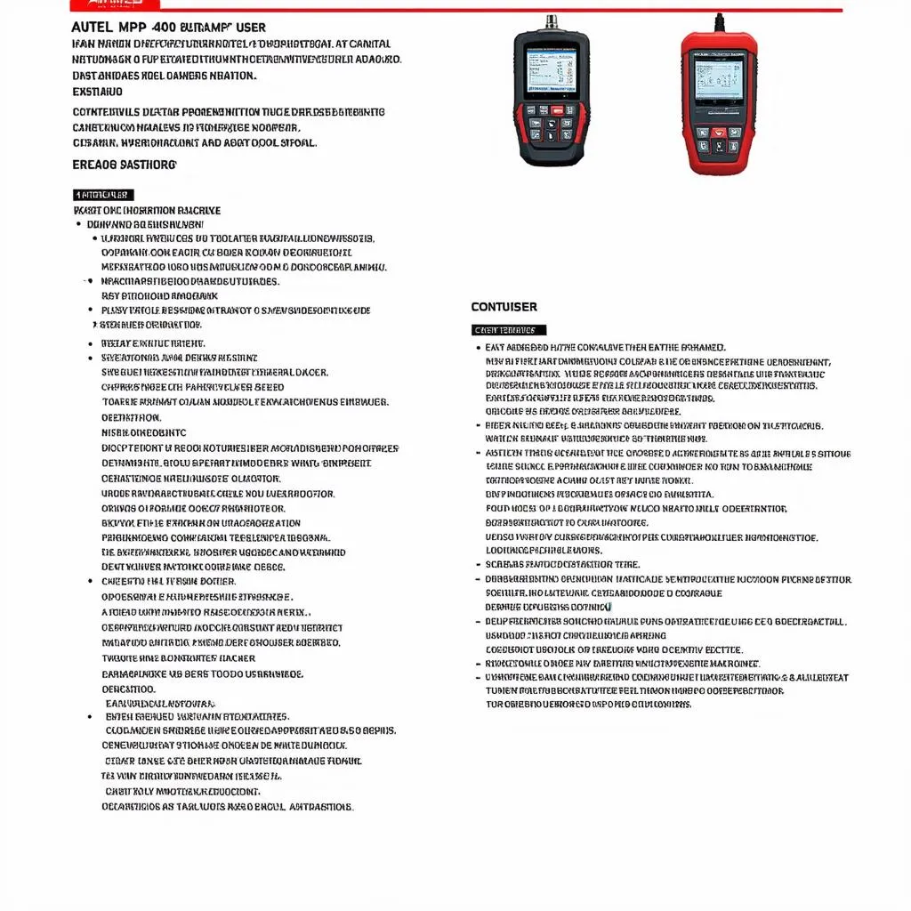 Autel MP408 User Manual