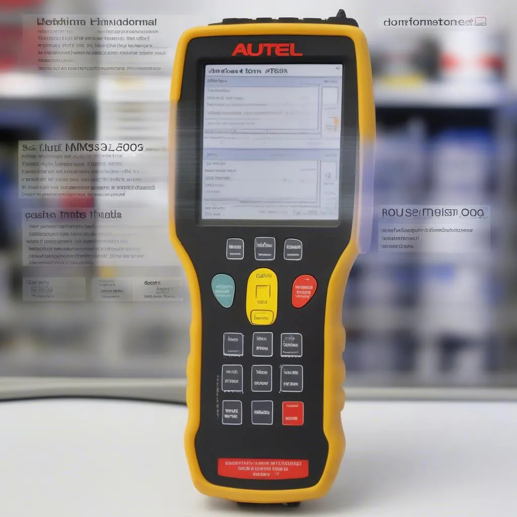 autel ms300 user interface