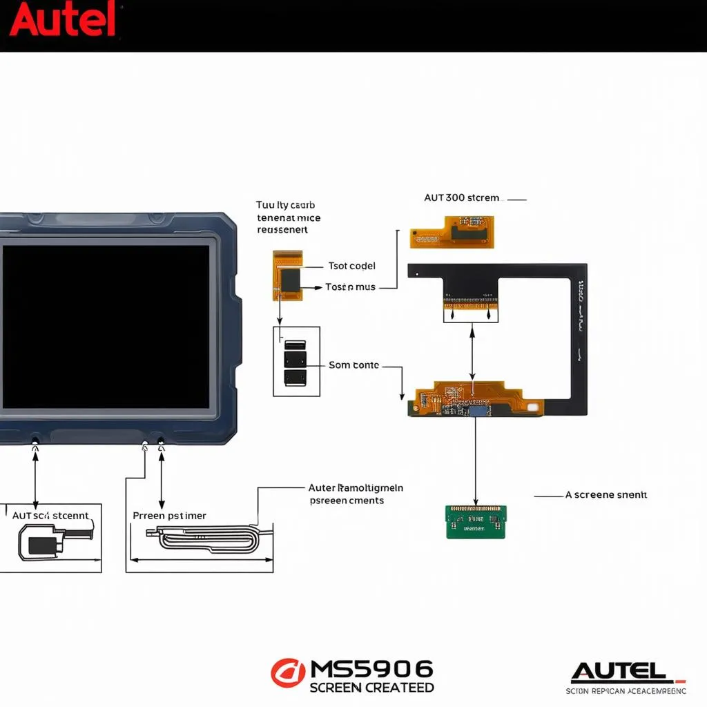 Autel MS906 Screen Replacement Instructions