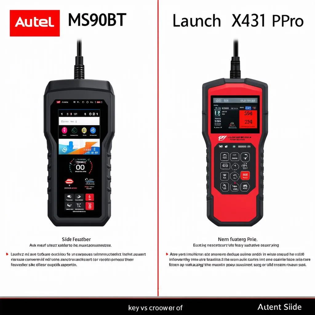 Comparing Autel MS906BT and Launch X431 Pro