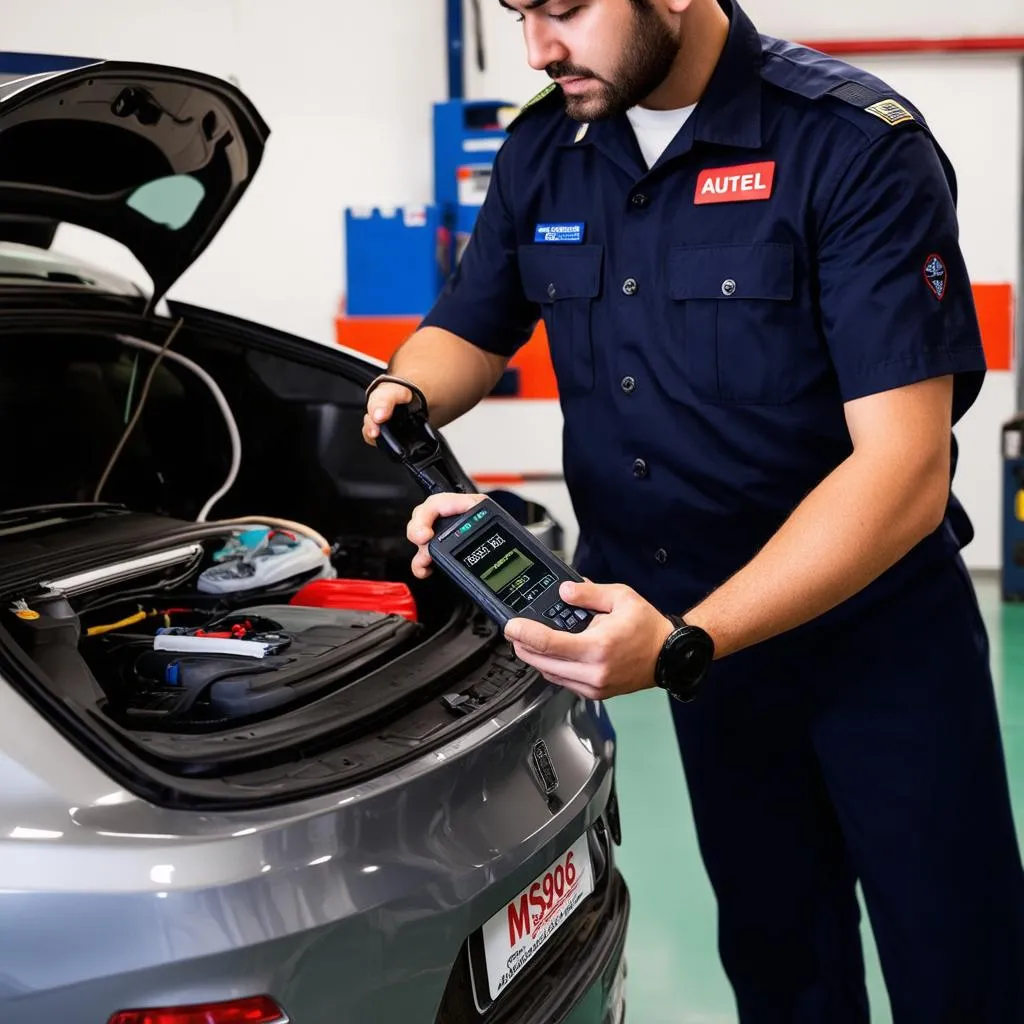 Automotive Diagnostics using Autel MS906TS