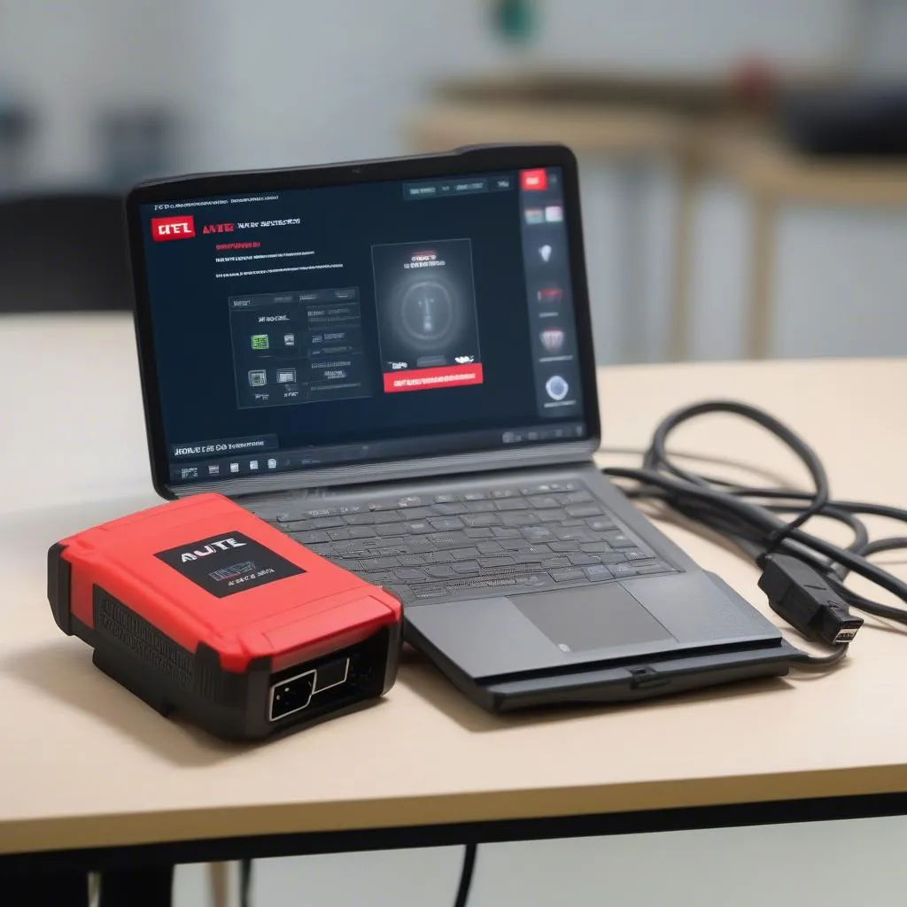 Autel MS906TS Diagnostic Tool on Table