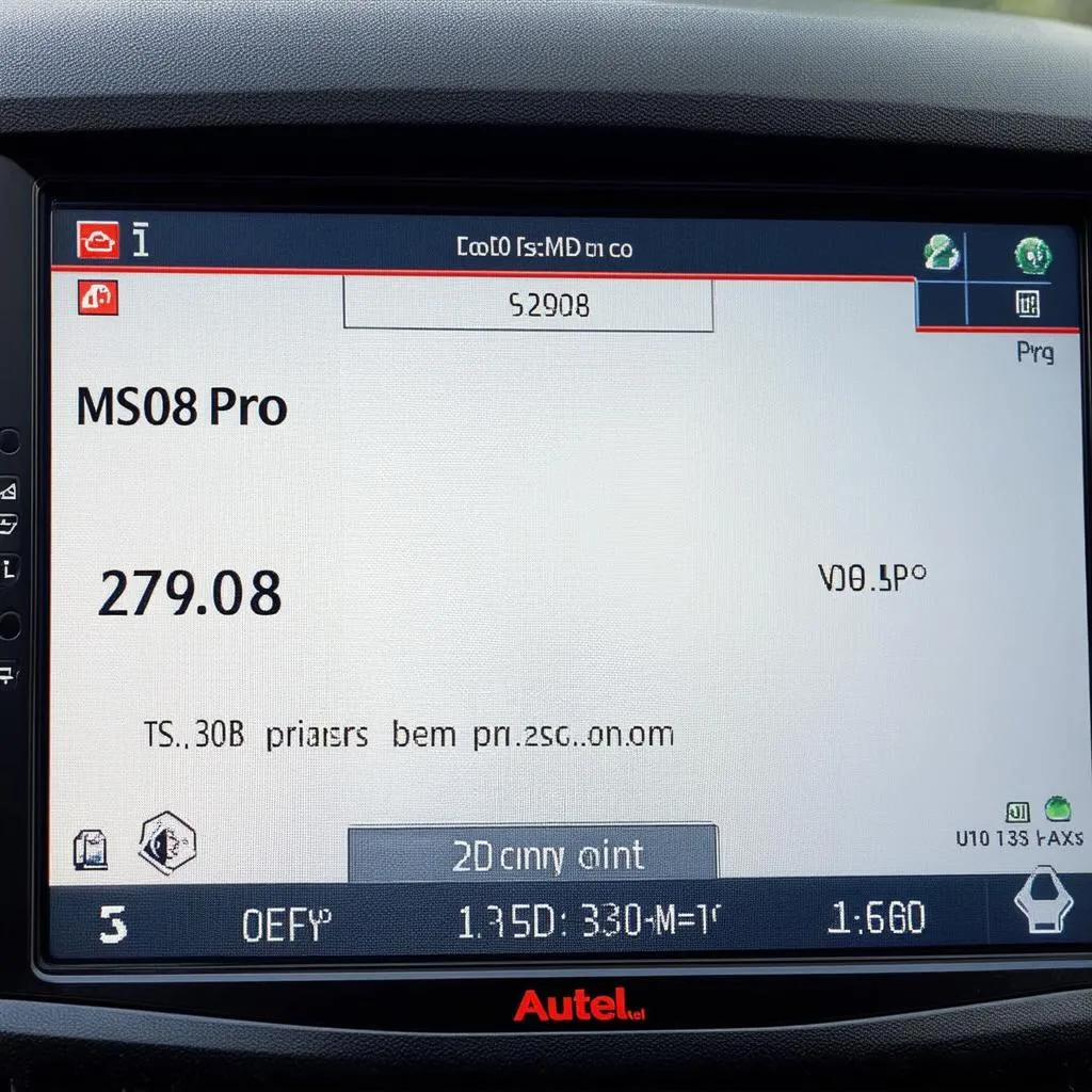 Autel MS908 Pro Display