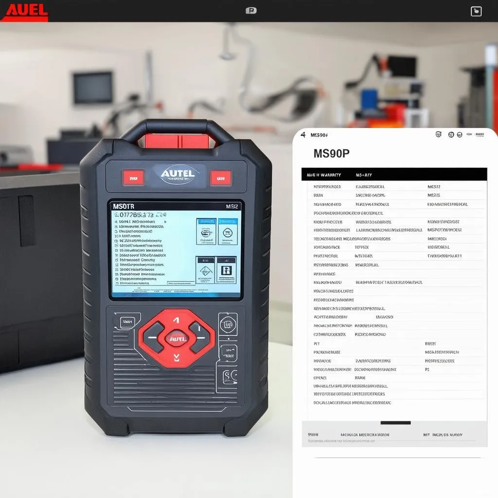 Autel MS908P Warranty