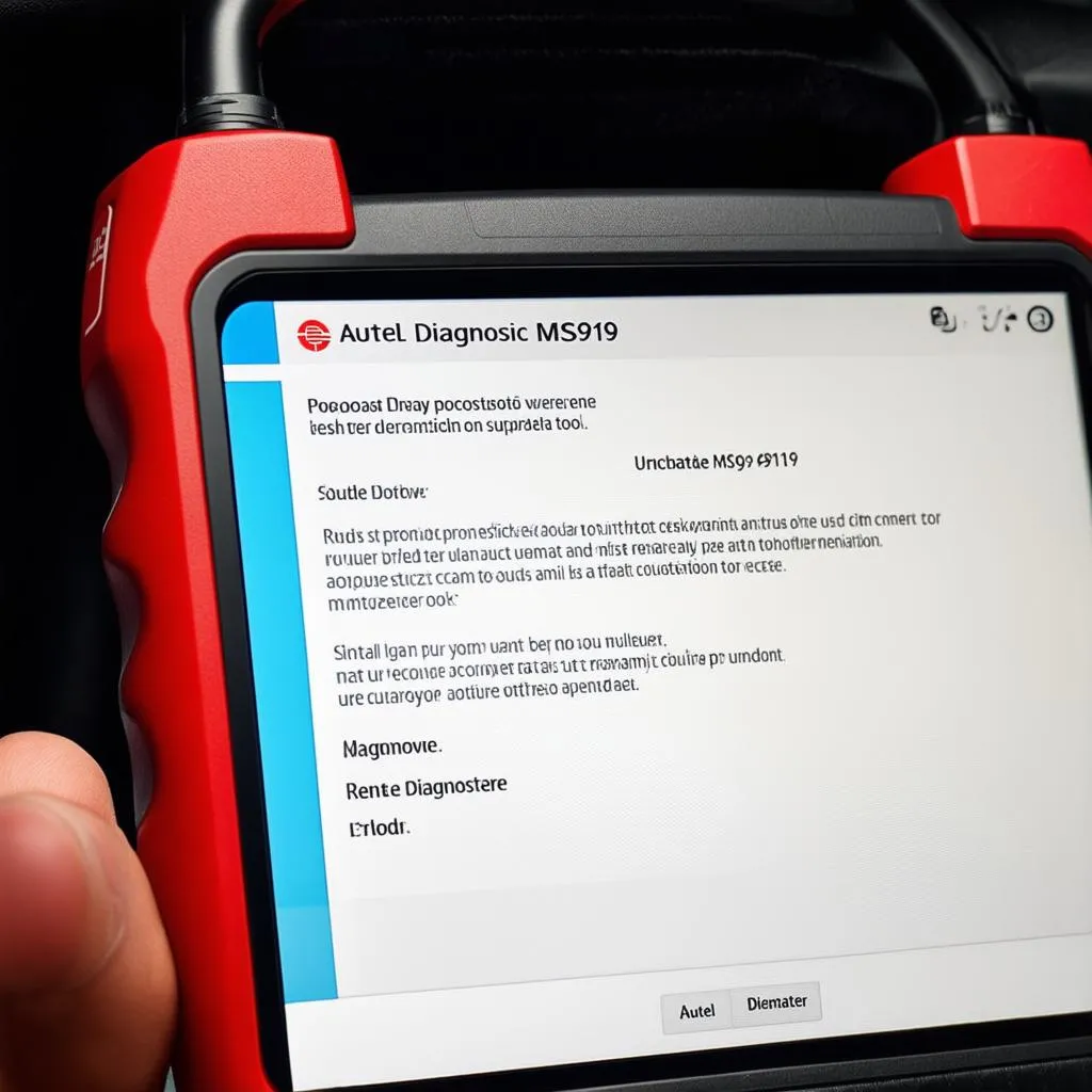 Autel MS919 Update