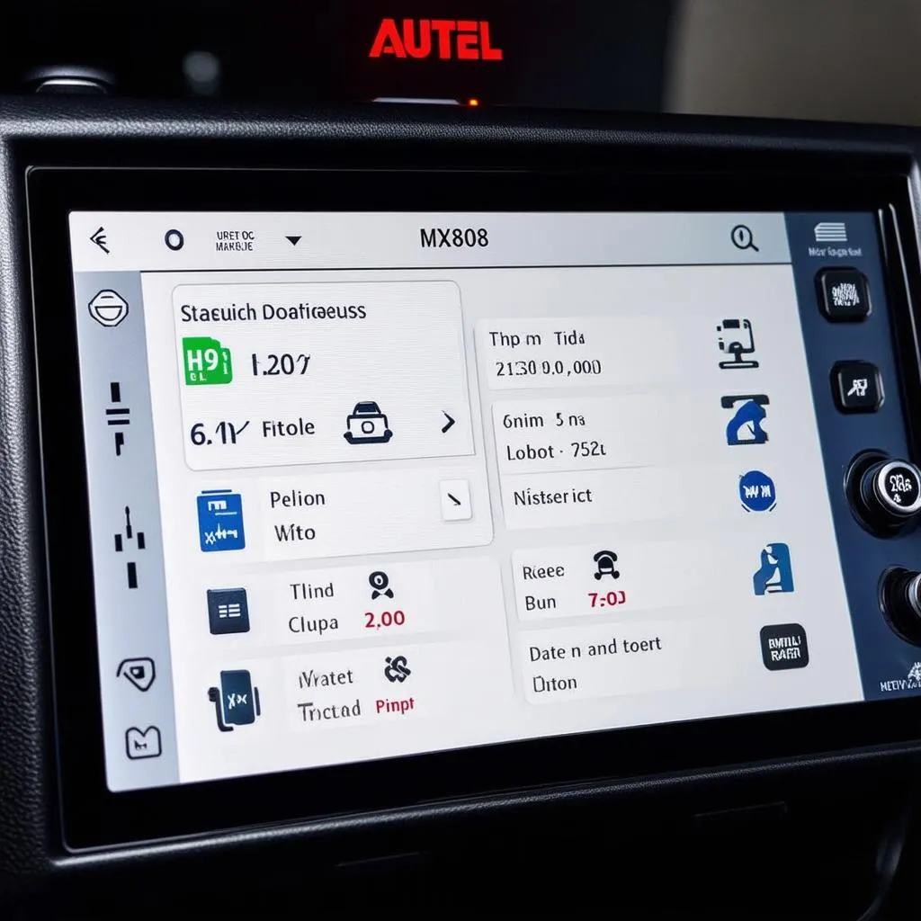 Autel MX808 User Interface