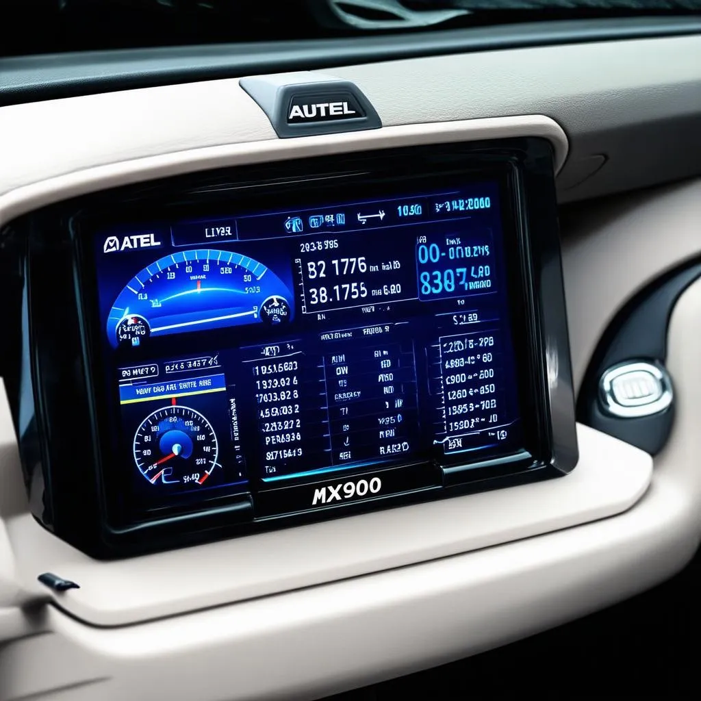 Autel MX900 Screen Displaying Diagnostic Data