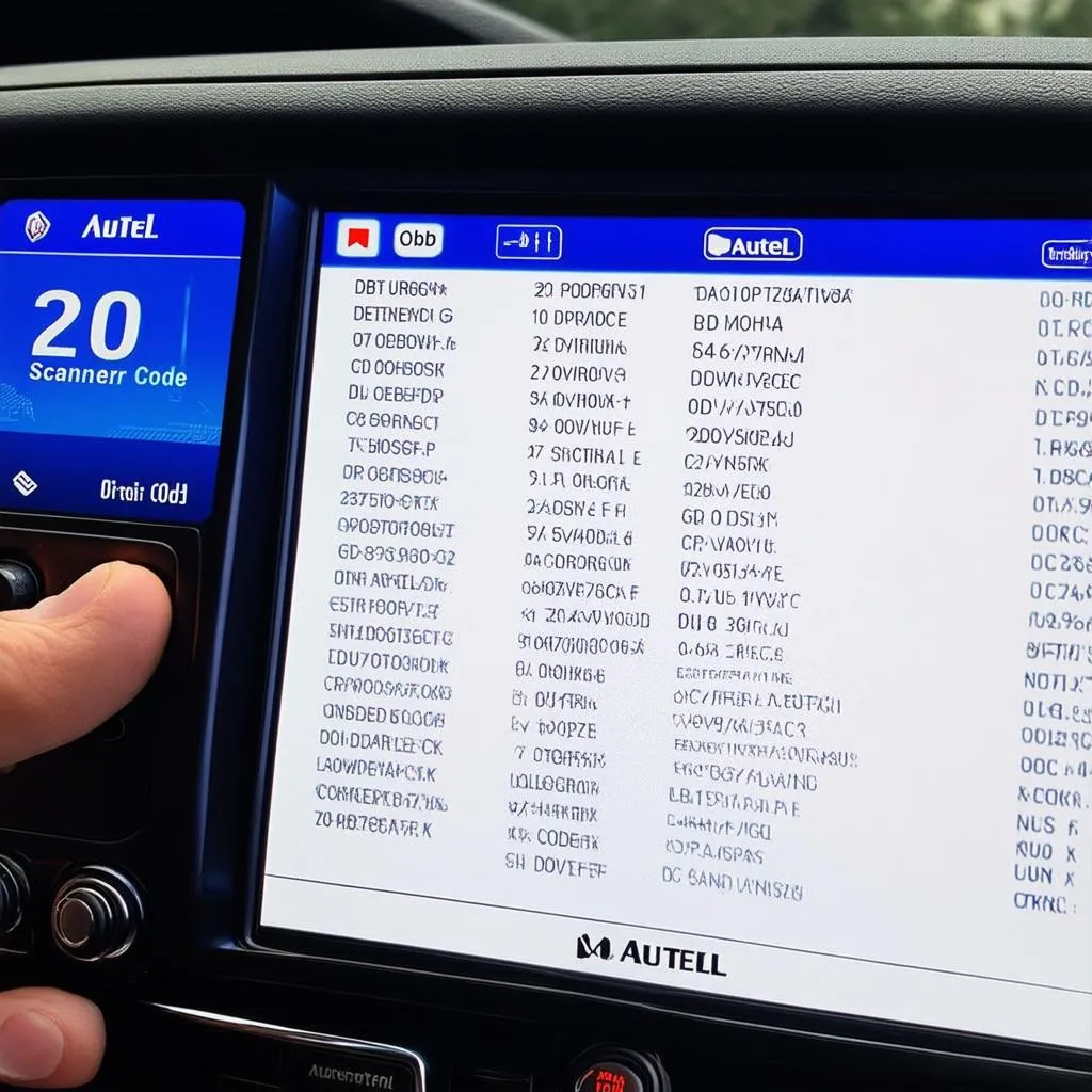 Autel OBD Scanner Diagnostic Results