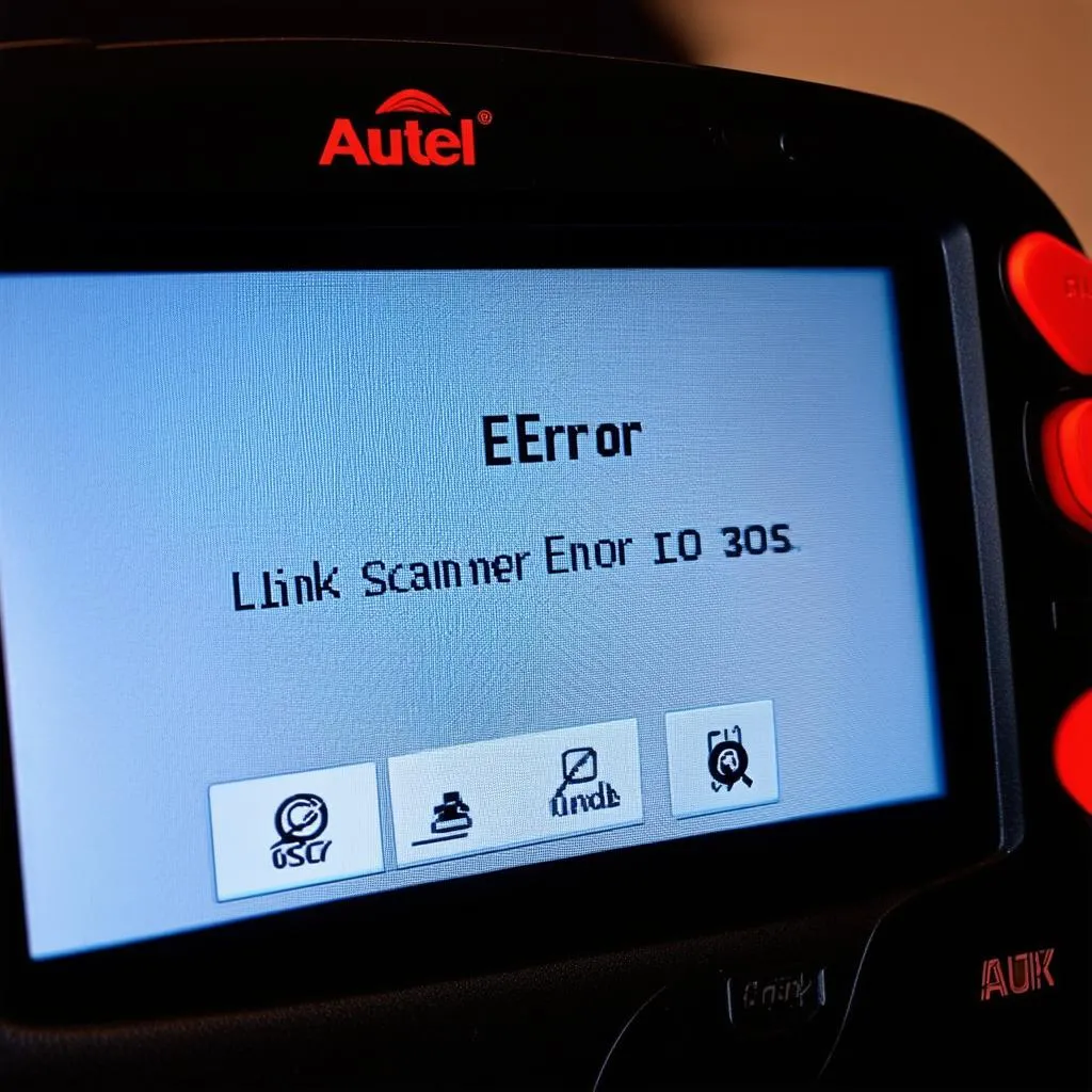 Autel OBD2 Scanner Error Message