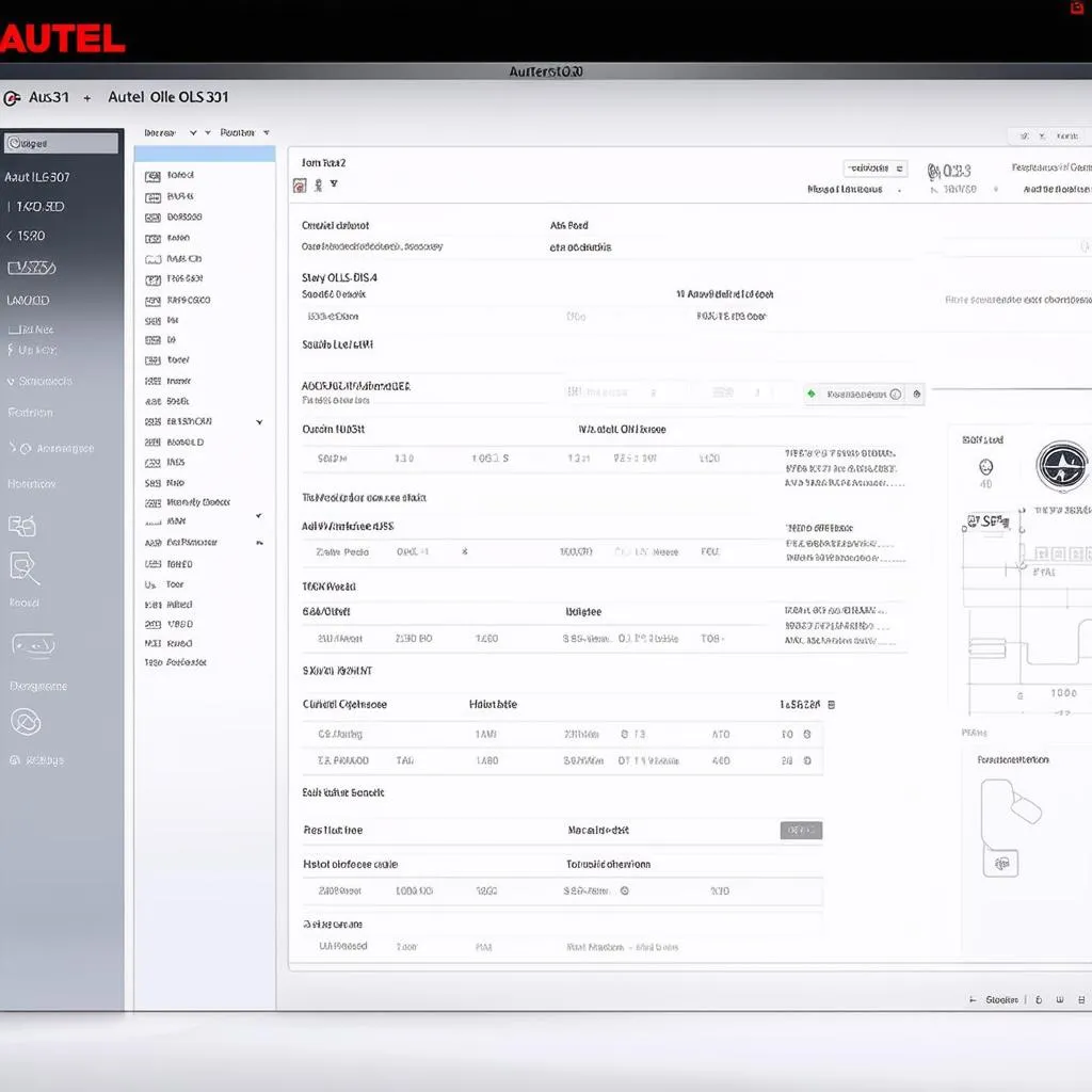 Autel Ols301 User Interface