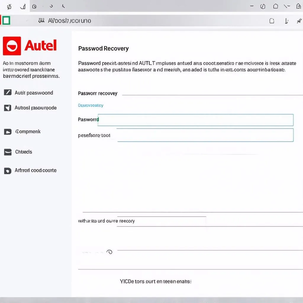 Autel Password Recovery