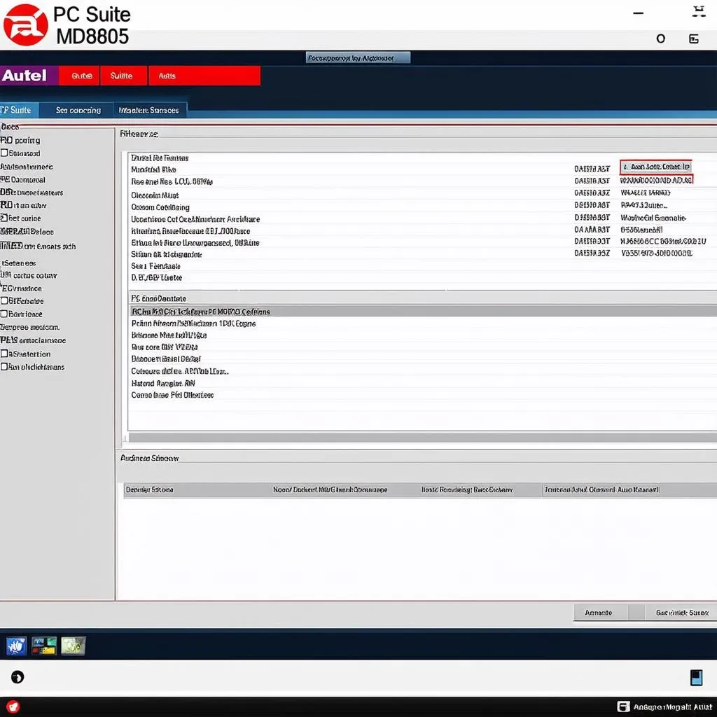 Autel PC Suite MD805 Software