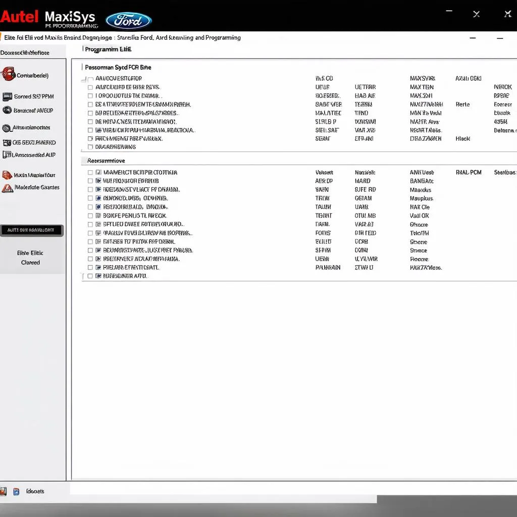 Autel Ford PCM Programming Software