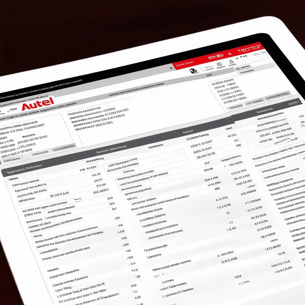 Autel diagnostic report