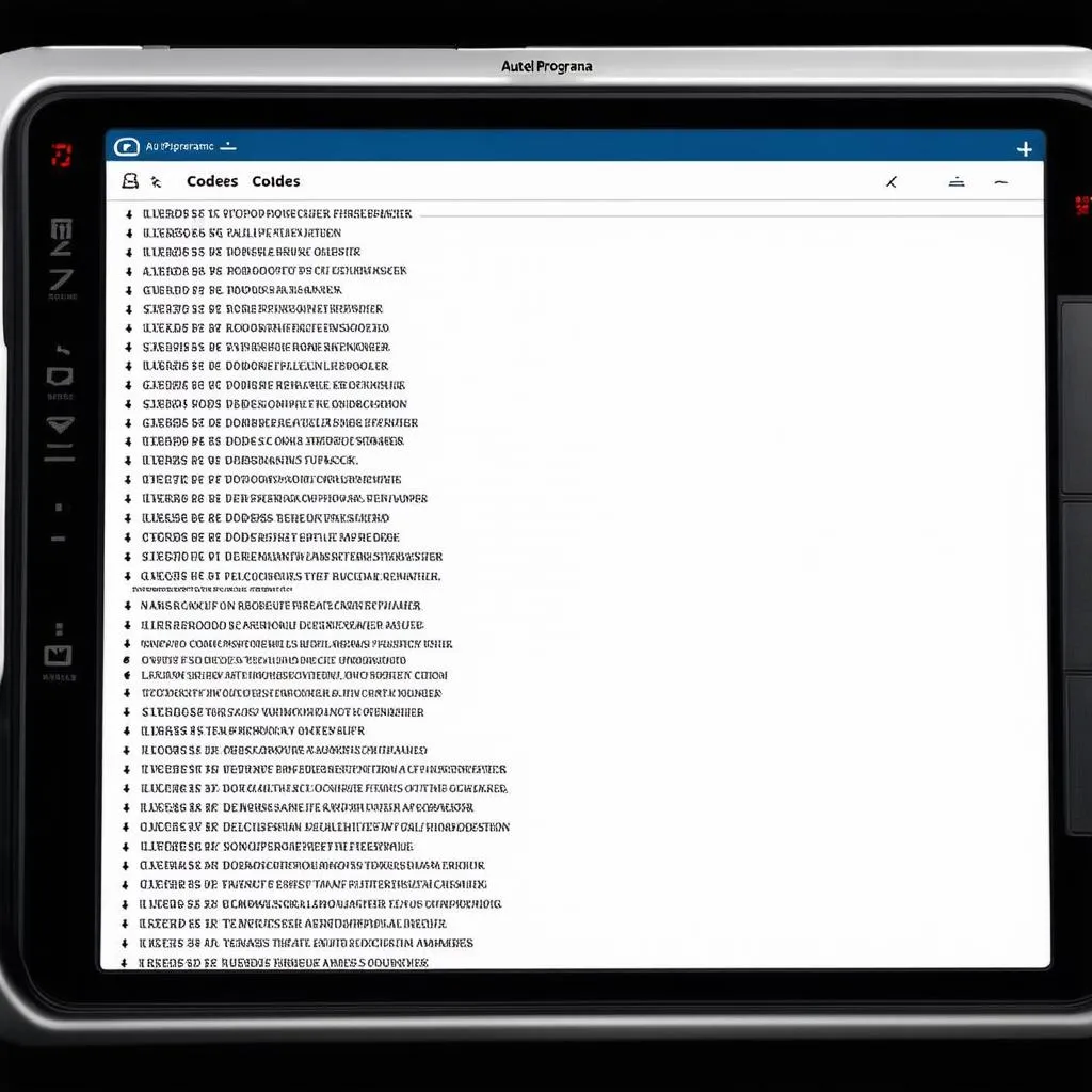 Autel Programa Diagnostic Codes