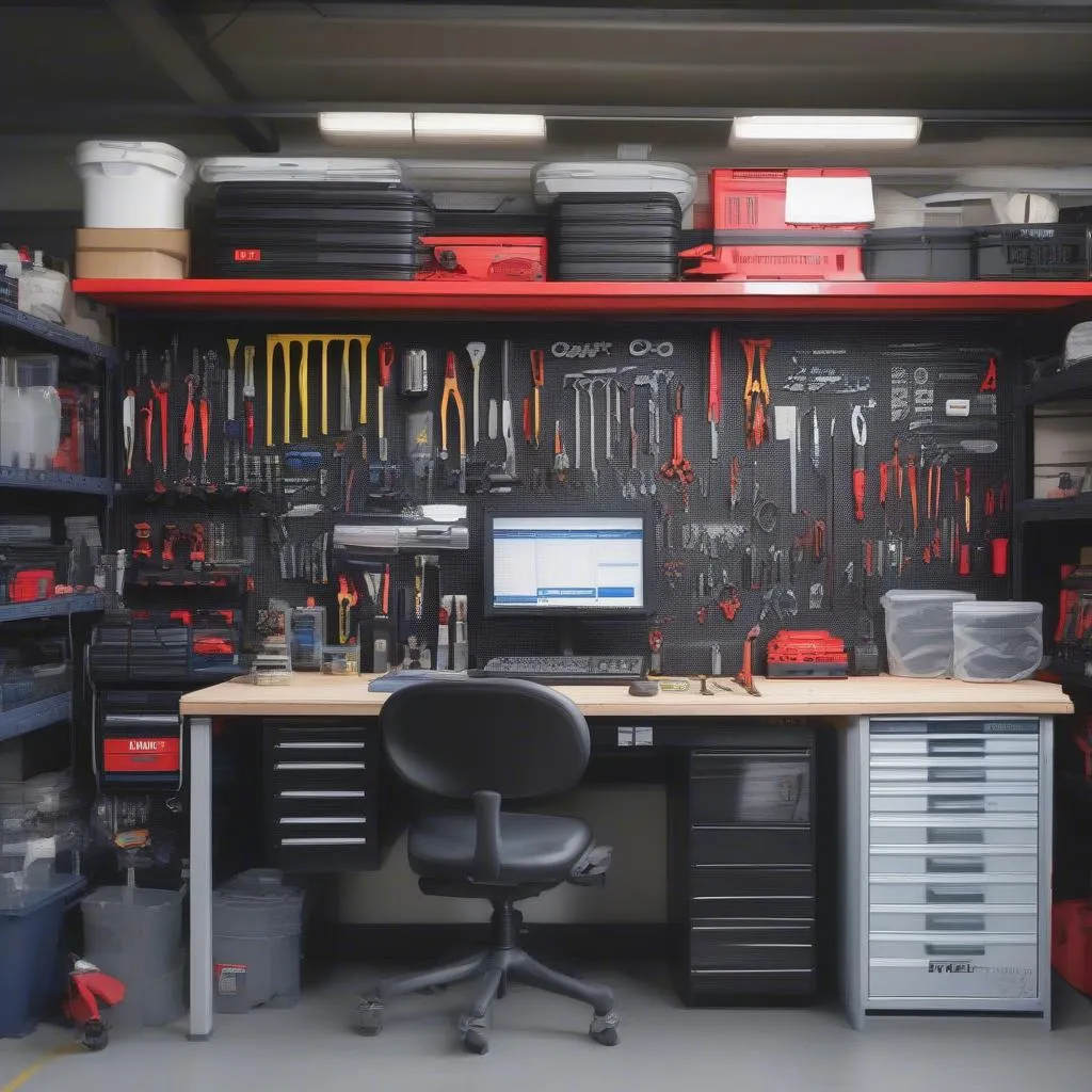 Autel Props in a Well-Organized Workspace