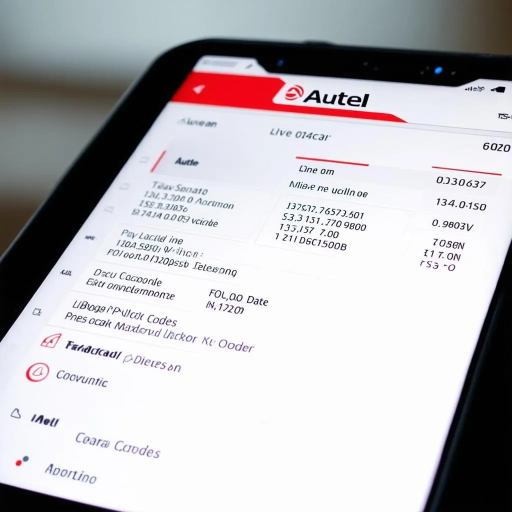 Autel Scan Interface