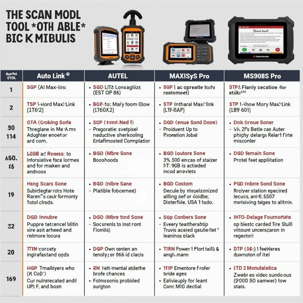 A selection of Autel scan tools for different needs and budgets