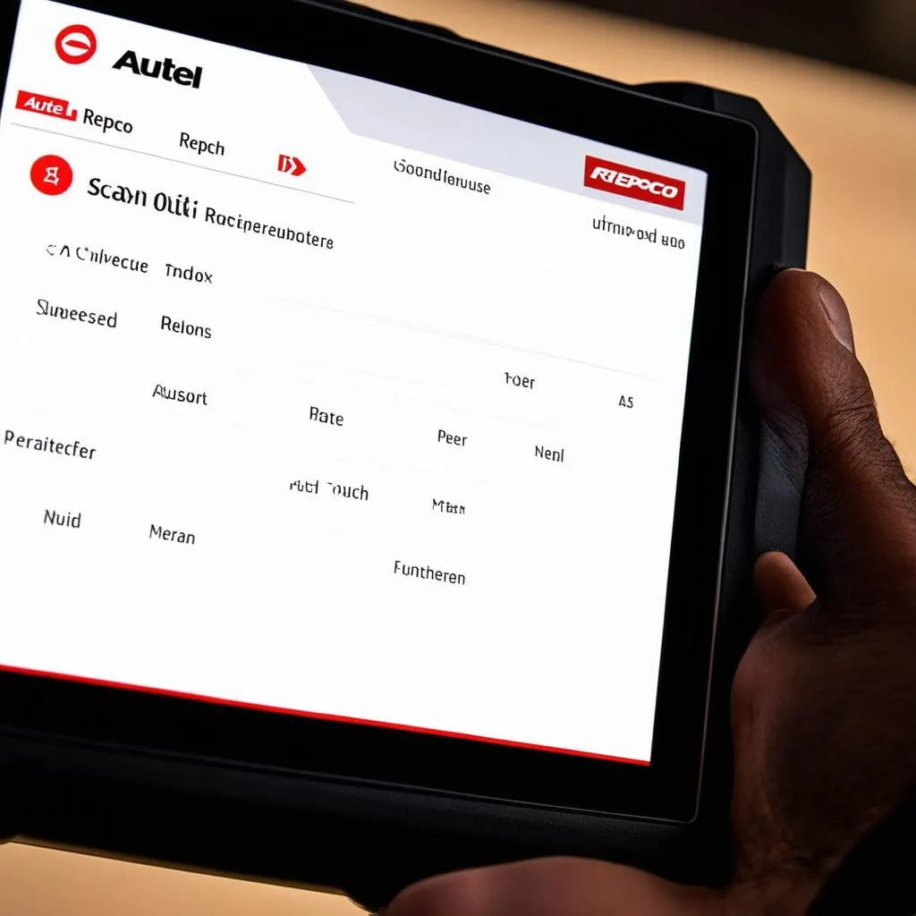 Autel Scan Tool Repco Interface