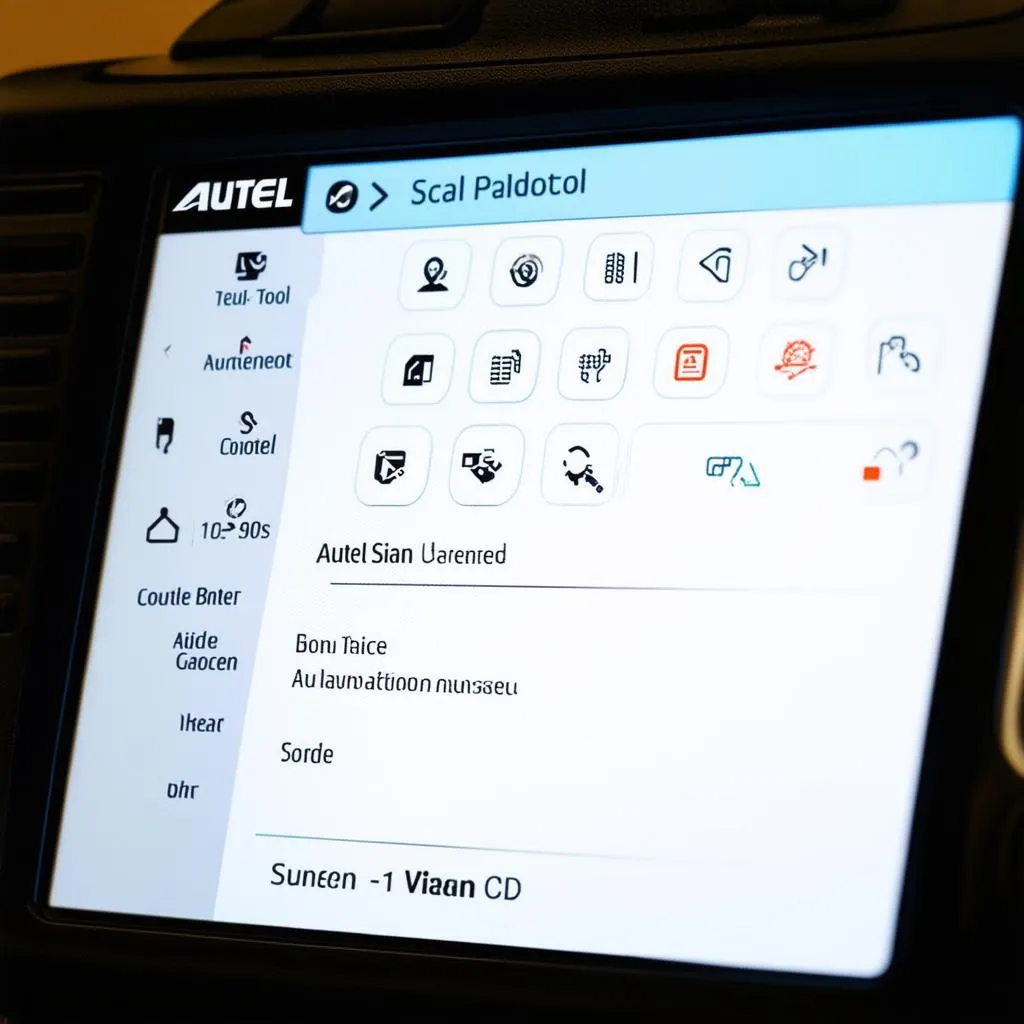 Autel Scan Tool Subscription User Interface