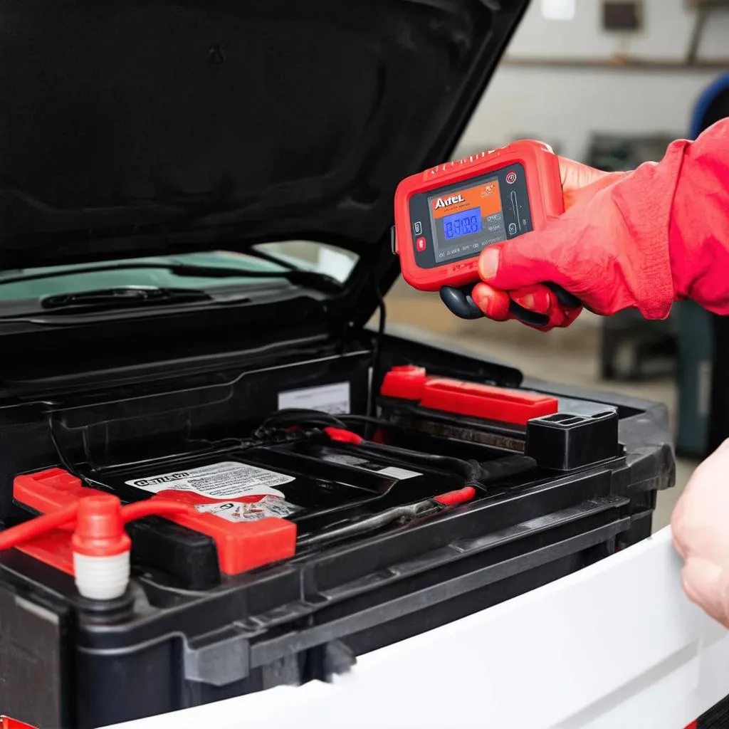 Autel scanner for battery testing