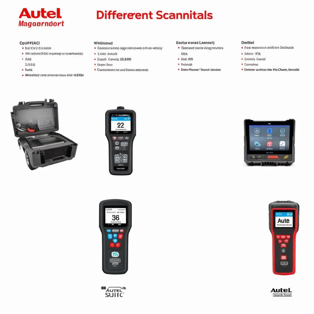 Autel Scanner Comparison