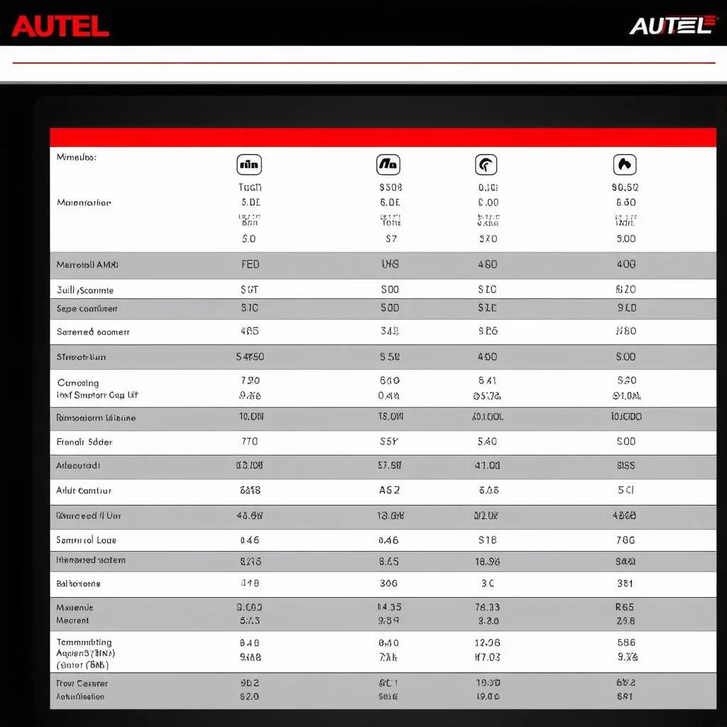 autel scanner comparison