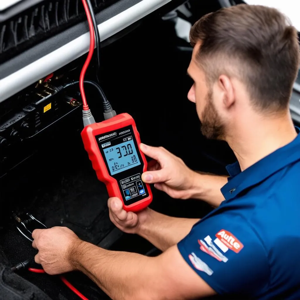 Connecting an Autel Scanner to a Car's Diagnostic Port