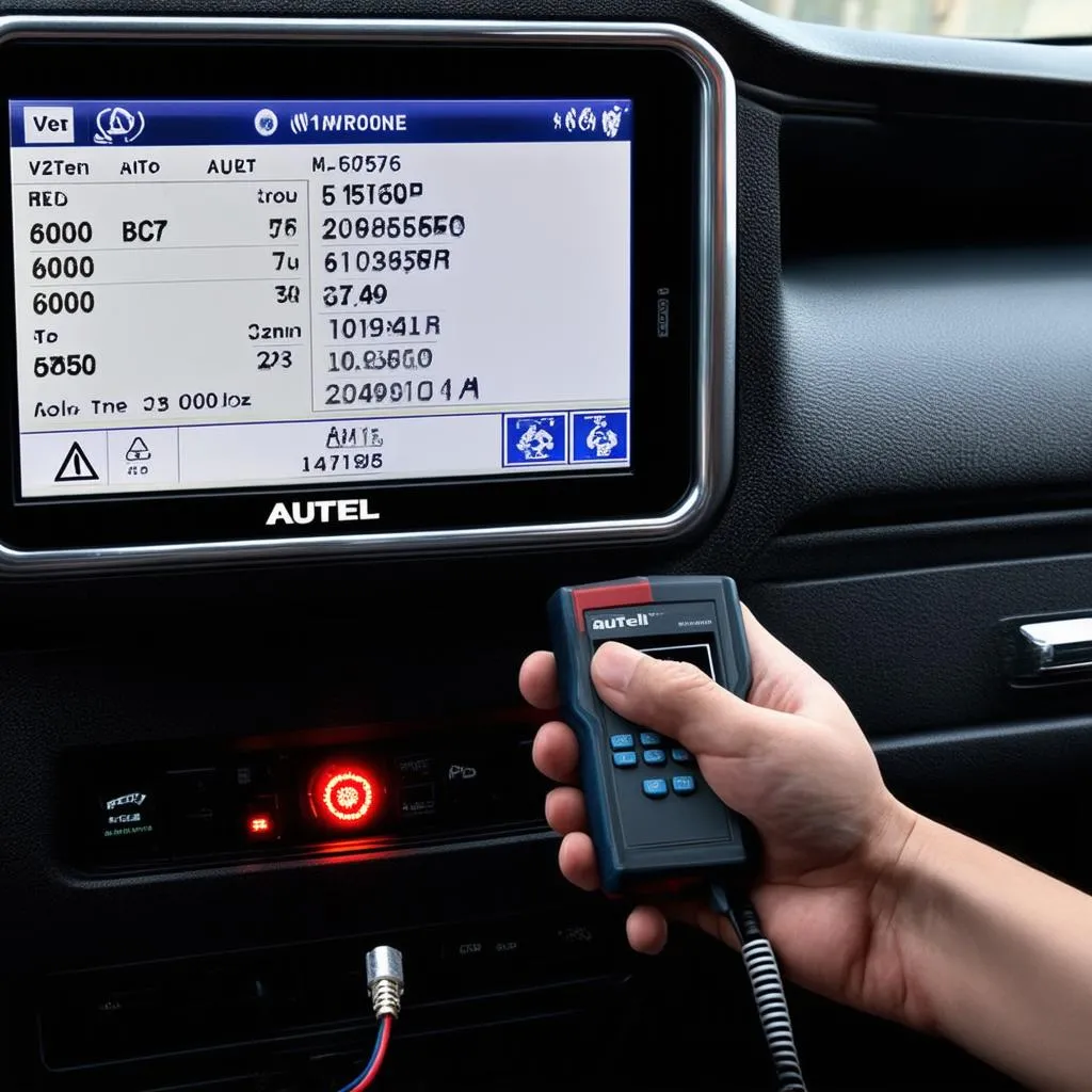 Autel Scanner and Dashboard