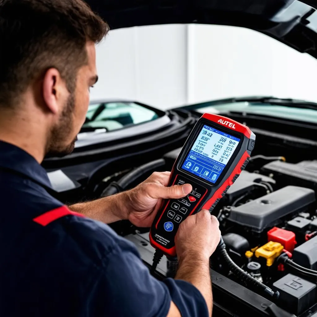 Autel scanner elite with dashboard