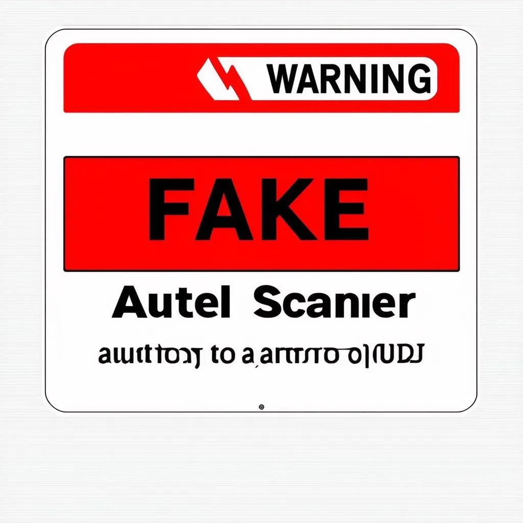 Autel Scanner Fake Warning