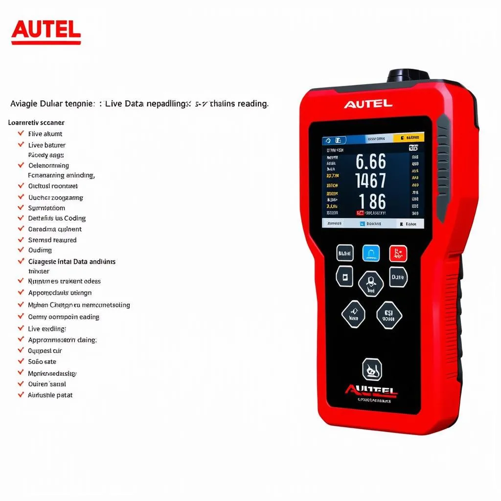 Autel scanner features