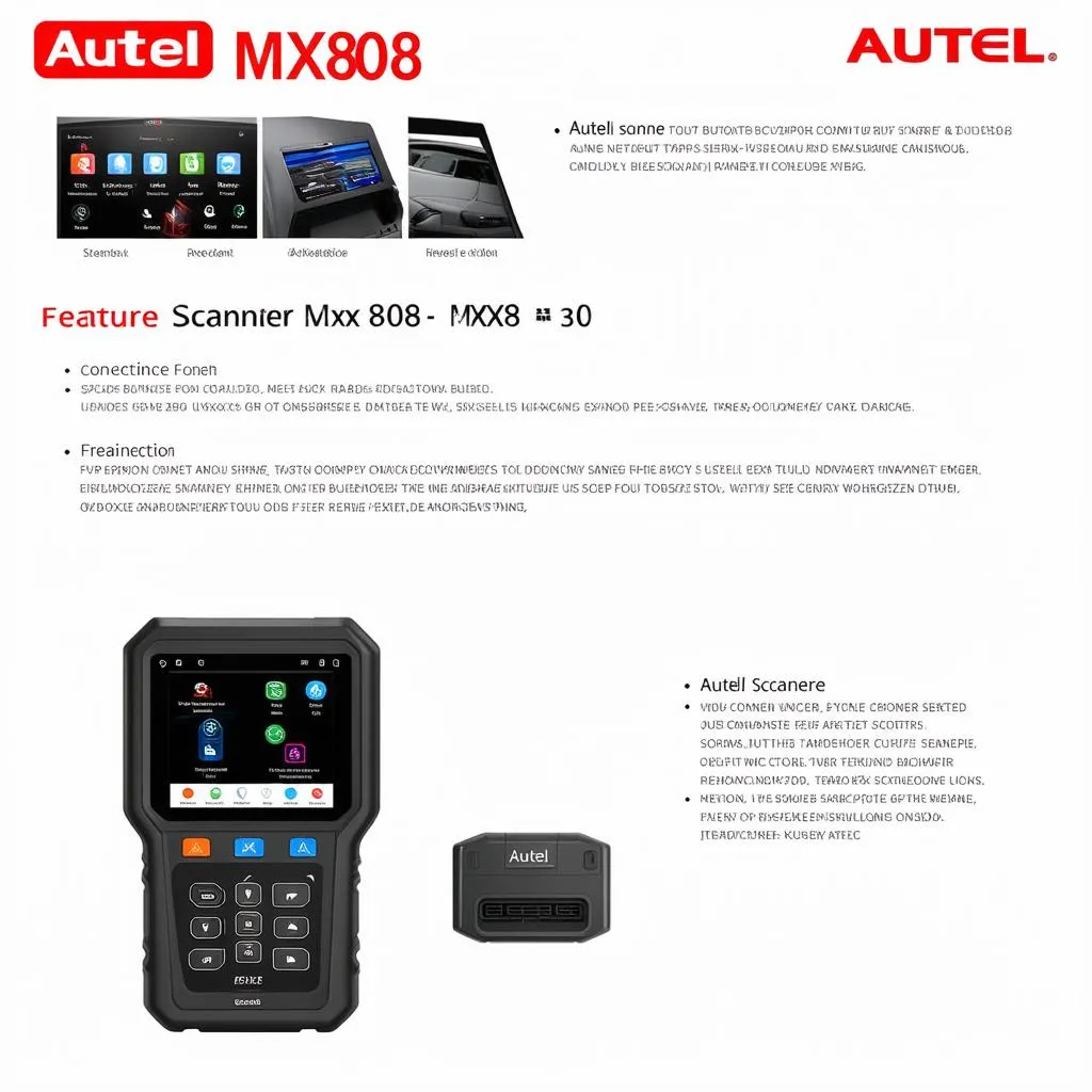 Autel Scanner MX808 Features