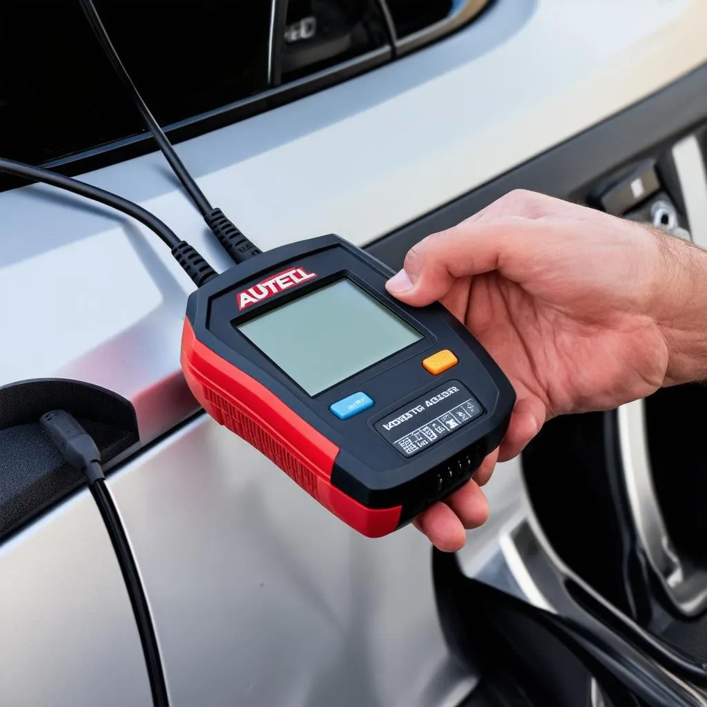 Autel Scanner being used on a Volkswagen