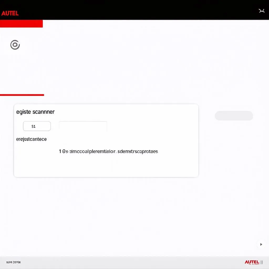 Autel Scanner Registration
