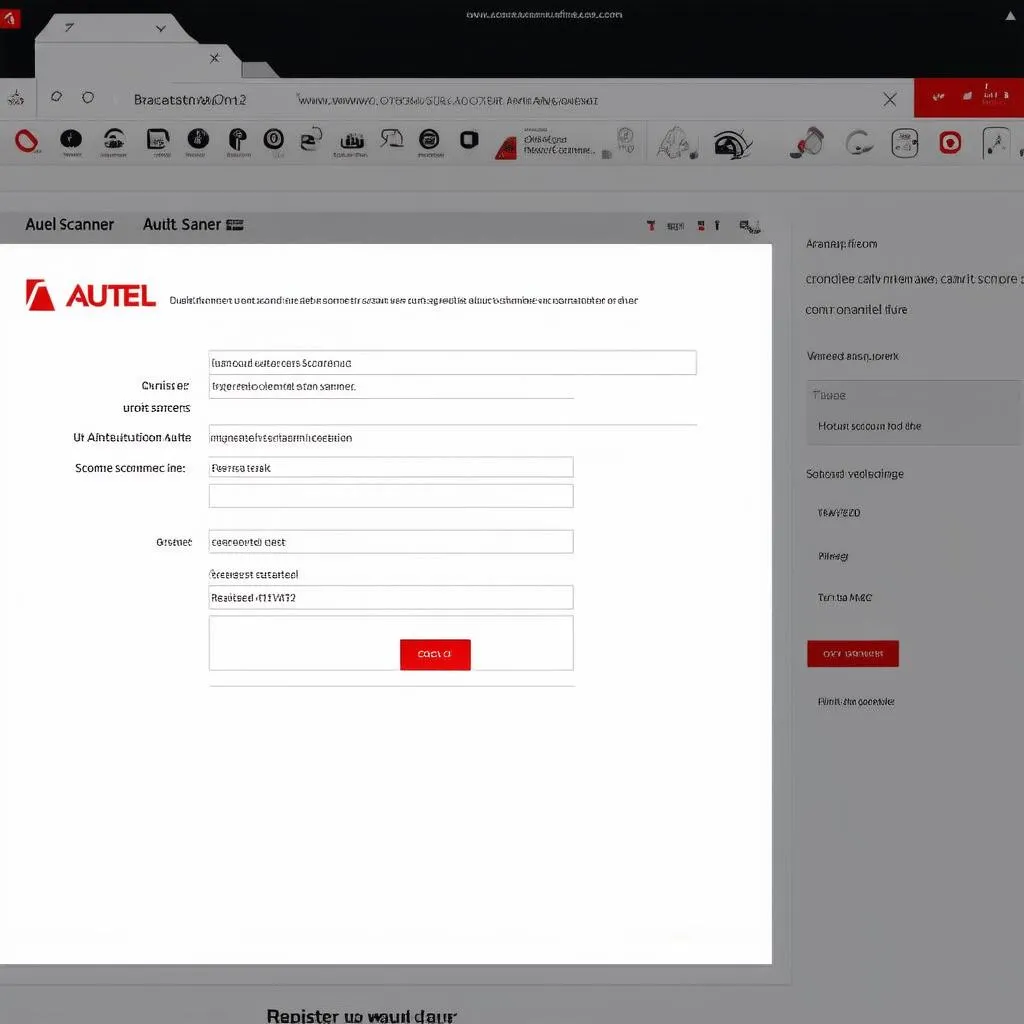 Autel Scanner Registration