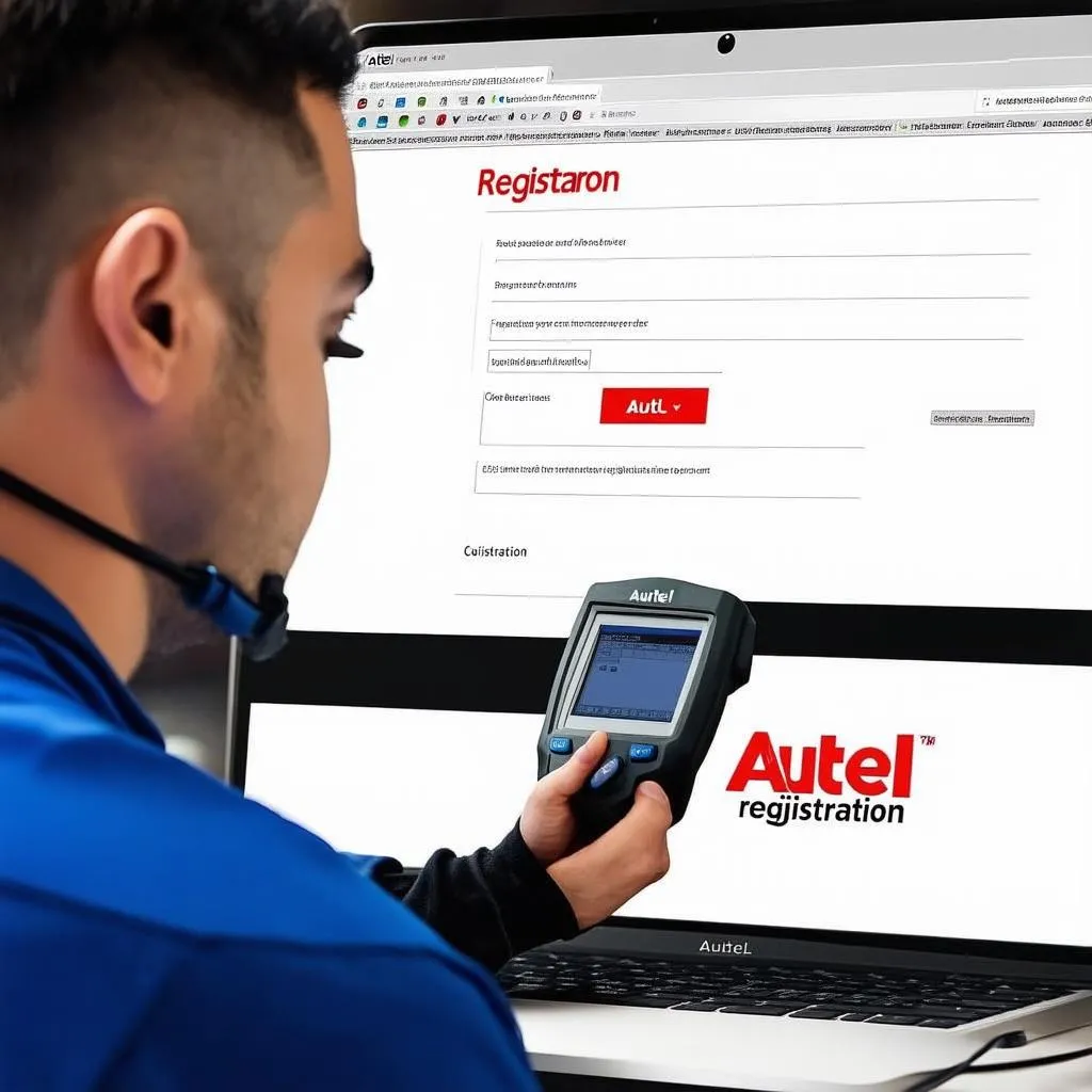 Autel scanner registration form