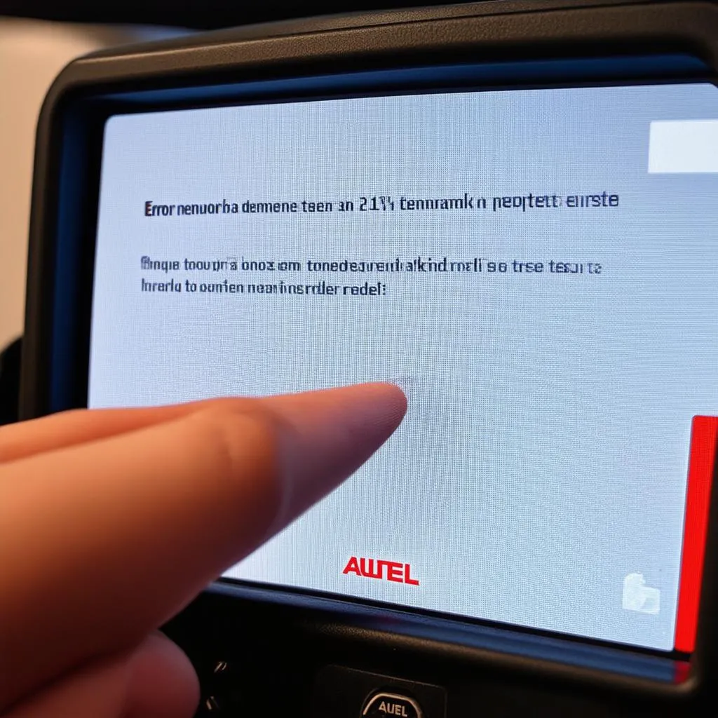 Autel Scanner Reset