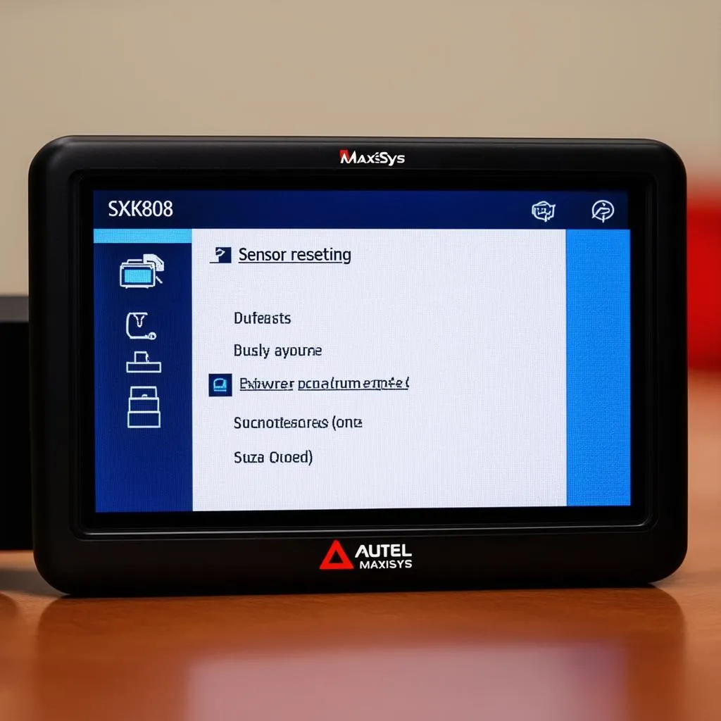 Autel Scanner Resetting Sensors