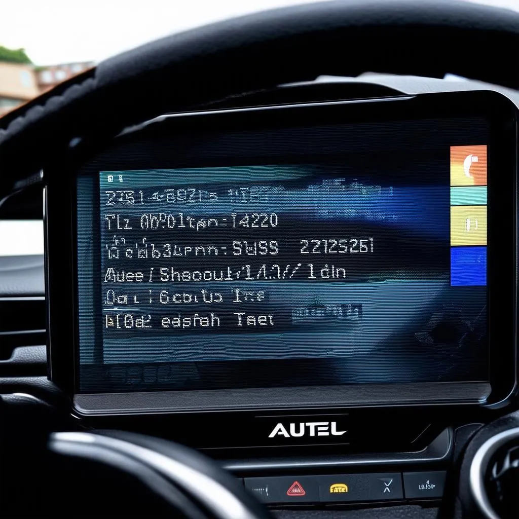 Autel Scanner Screen