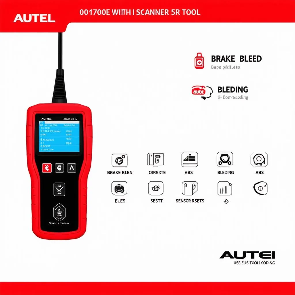 autel scanner tool with brake bleed features